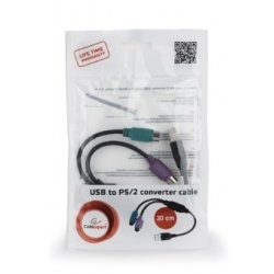 Adapter 2xPS2-USB mus + tastatur