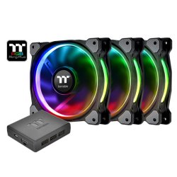 Riing 12 RGB Plus TT Premium Edition 3 Pakke (3x120mm, 500-1500 RPM)