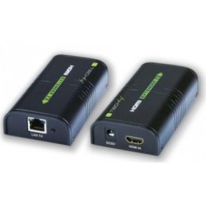 Extender/HDMI splitter efter kabel Cat.5e/6/6a/7 op til 120m, over IP, sort