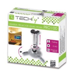 Arm til projektor 30-37cm loft, 15kg, s�lv