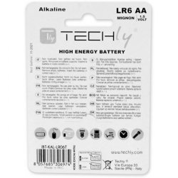 Alkaliske batterier LR06 AA 4 stk, (IBT-LR06T4B)