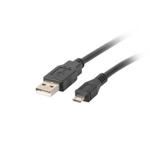 Kabel USB 2.0 micro AM-MBM5P 1M sort
