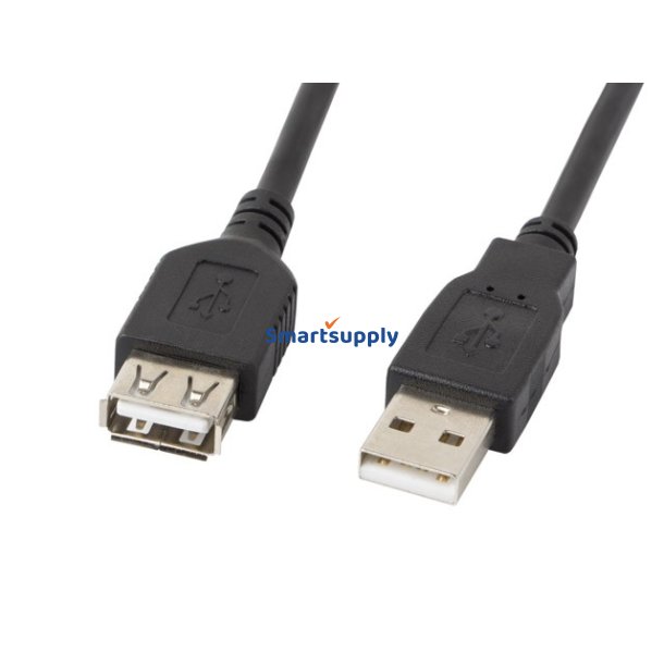 Forl�ngerkabel USB 2.0 AM-AF sort 5M