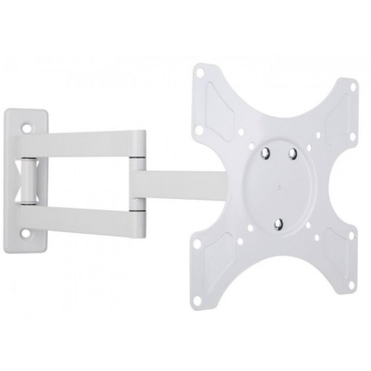 V�gbeslag til TV LCD/LED/PDP dobbeltarm 19-37'' 25 kg VESA hvid