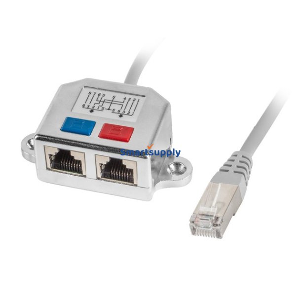 RJ45 Port Doubler RJ-45 - 2x RJ-45 FTP