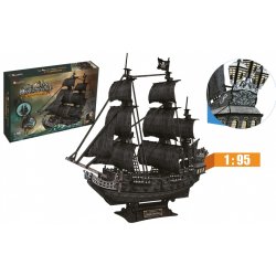 PUZZLE 3D Stort s�t af piratskibe Dronning R�venge
