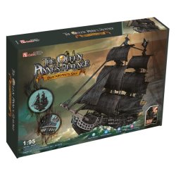 PUZZLE 3D Stort s�t af piratskibe Dronning R�venge
