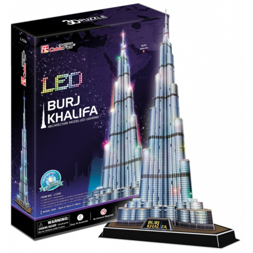 Puzzle 3D Burj Khalifa (Lys)