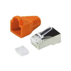 Stikforbindelse CAT.6 RJ45 100stk, orange
