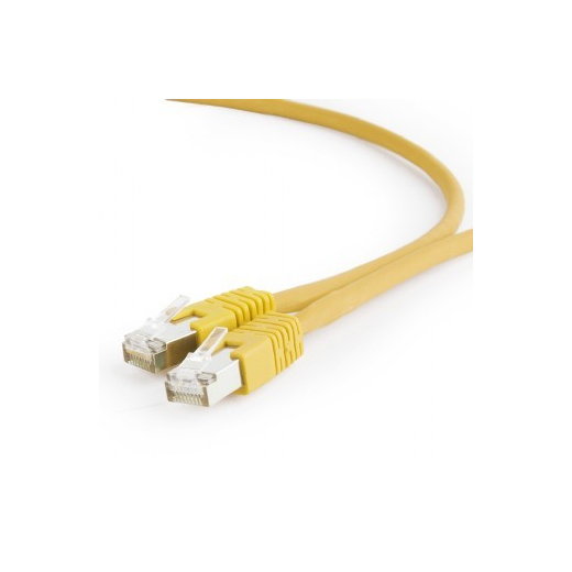 Patch kabel Cat.6A S/FTP LSZH 0.25m gul