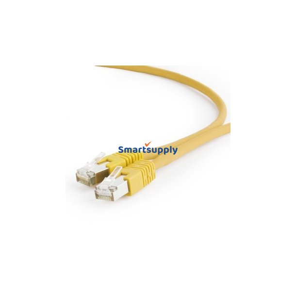 Patch kabel Cat.6A S/FTP LSZH 0.25m gul