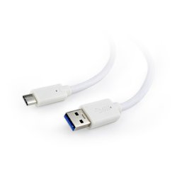 USB Kabel 3.0 C AM/CM 1m/hvid
