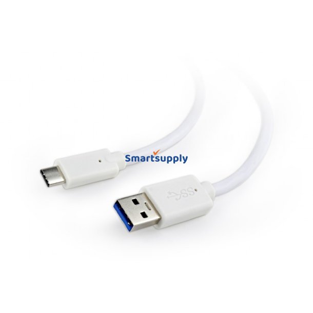 USB Kabel 3.0 C AM/CM 1m/hvid