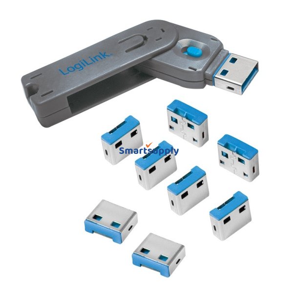 USB port blocker n�gle og 8x l�se