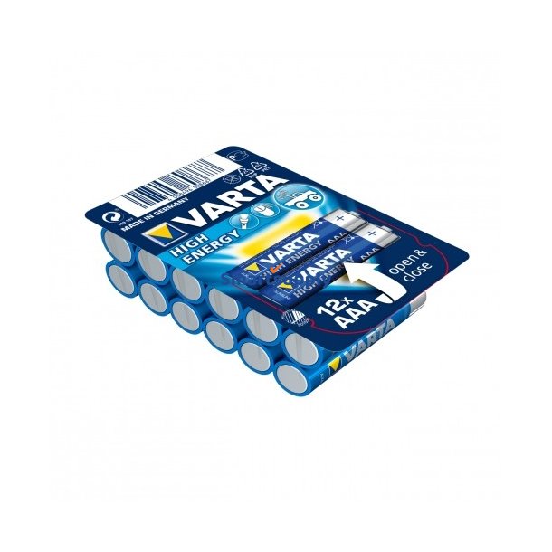 Alkaline batterier VARTA R3 (AAA) 12 stk HIGH ENERGY