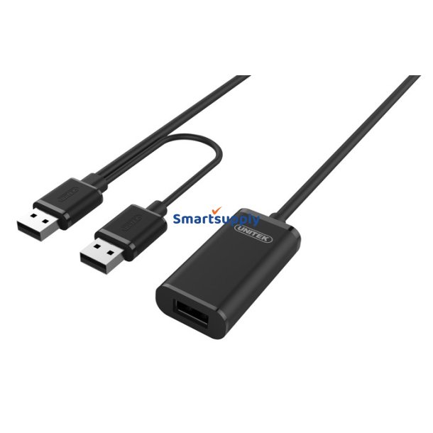 Aktiv forl�ngerkabel USB 2.0, 20m; Y-279
