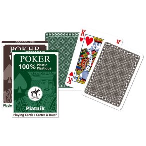 Pokerkort 100% plastik