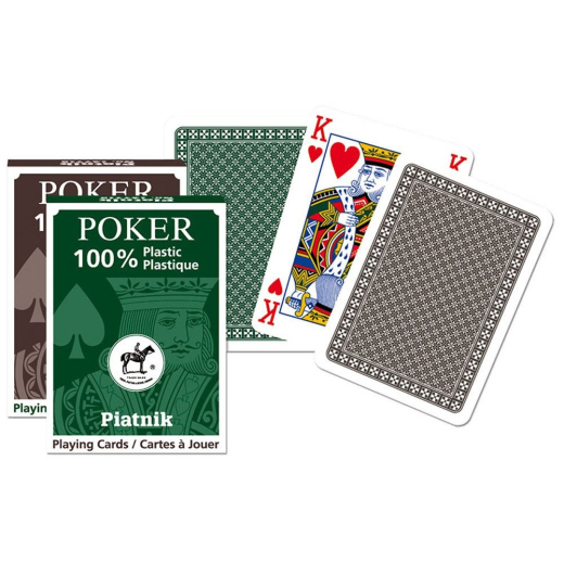 Pokerkort 100% plastik
