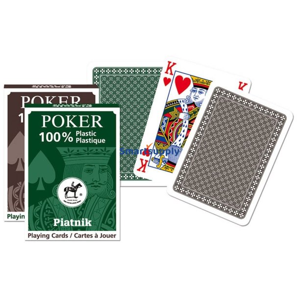 Pokerkort 100% plastik