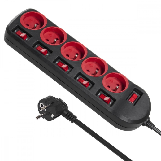 Str�mskinne MCE204 5 stik med kontakter