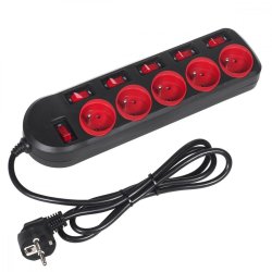 Str�mskinne MCE204 5 stik med kontakter