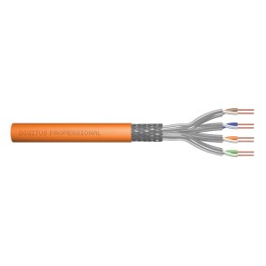 Kabel S/FTP cat. 7 100m (rulle) LS0H-3 orange