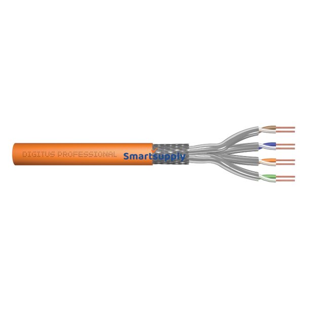 Kabel S/FTP cat. 7 100m (rulle) LS0H-3 orange