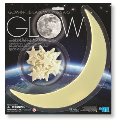 4m Glow-In-The-Dark M�ne & Stjerner