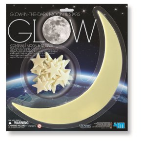 4m Glow-In-The-Dark M�ne & Stjerner