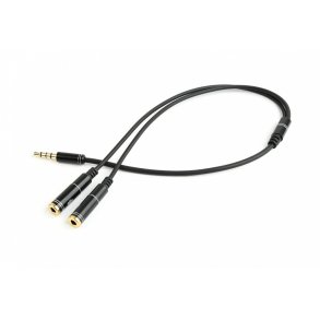Adapter til audio mikrofon 3,5mm minijack, 4PIN, 0,2m