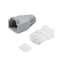 Stikforbindelse CAT.6 100 stk RJ45 usk�rmet gr�
