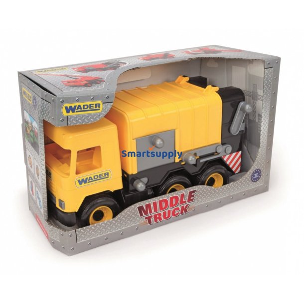 Mellem Truck Affaldstruck gul 42 cm
