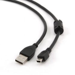 Kabel Mini USB 2.0 CANON (med ferrit) 1,8m bla