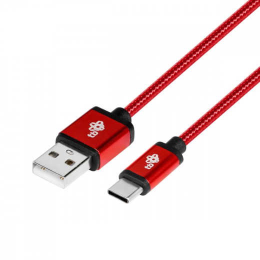 USB - USB C kabel 1,5 m ruby tape