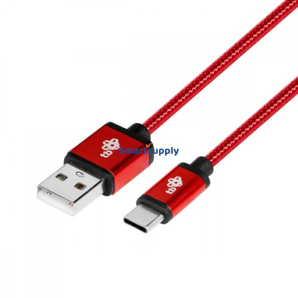 USB - USB C kabel 1,5 m ruby tape