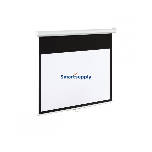 Elektrisk l�rred 100 16:9 150" 322x187 mat hvid med fjernbetjening