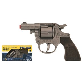 Politi revolver lille, metal 73/0