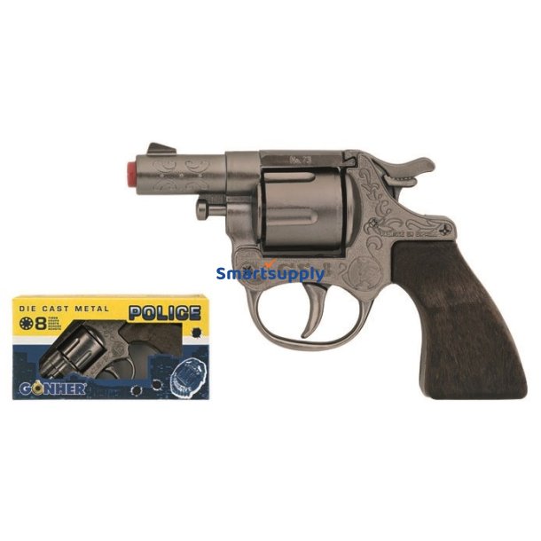 Politi revolver lille, metal 73/0