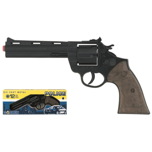Politirevolver metal 12 patroner GONHER 123/6
