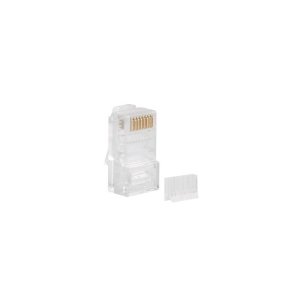 RJ-45 Stik 8P8C cat.6 UTP (100stk) med kabel- og ledningsguide