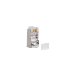 RJ-45 Stik 8P8C cat.6 FTP (100 stk) med kabel og ledningsguide