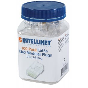 Modulstik RJ45 UTP til solid 8p8c Cat.5e 100stk