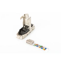 Connector til samling Ethernet RJ45 cat.6a AWG 22-27, 10 GBit Ethernet, PoE +