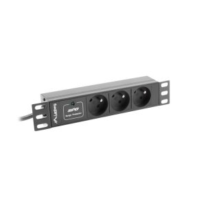 Oversp�ndingsbeskytter Rack PDU 10 tommer 1U 3x 230V PL 2m 10A sort C14