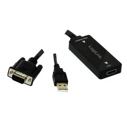 VGA med lyd til HDMI-konverter