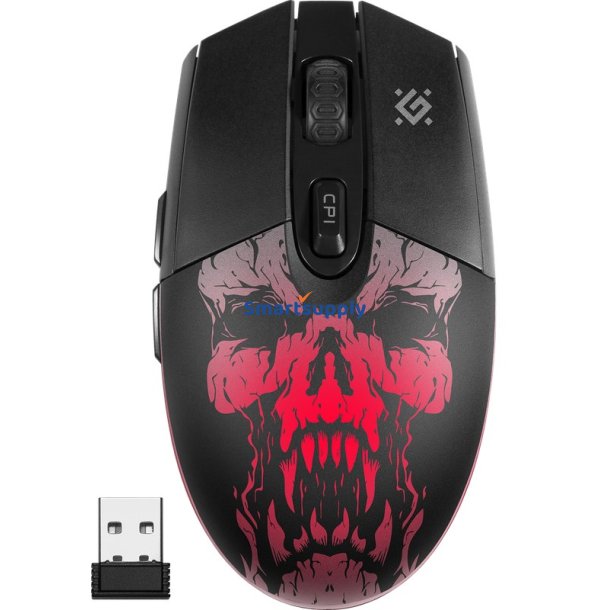 Defender Beta Gm-707L Mus Gaming Hjrehnds Rf Trdls Optisk 1600 Dpi