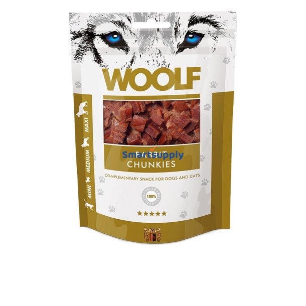 Woolf Rabbit Chunkies - Godbid Til Hunde Og Katte - 100 G