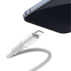 Baseus CATLGD-02 Lightning kabel 1 m Hvid