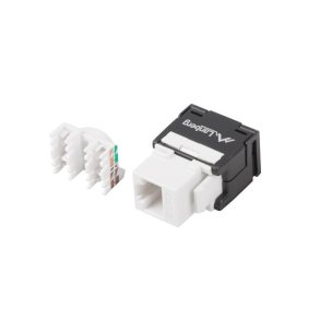 Keystone modul RJ45 - LSA UTP cat.6a 180 grader til samleboksen