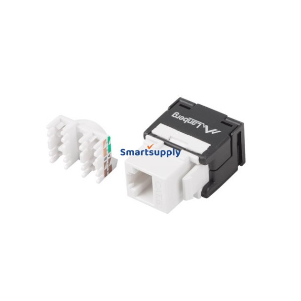 Keystone modul RJ45 - LSA UTP cat.6a 180 grader til samleboksen